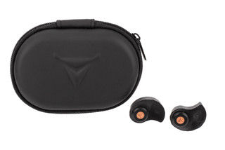 Decibullz custom molded percussive filter in-ear hearing protection.